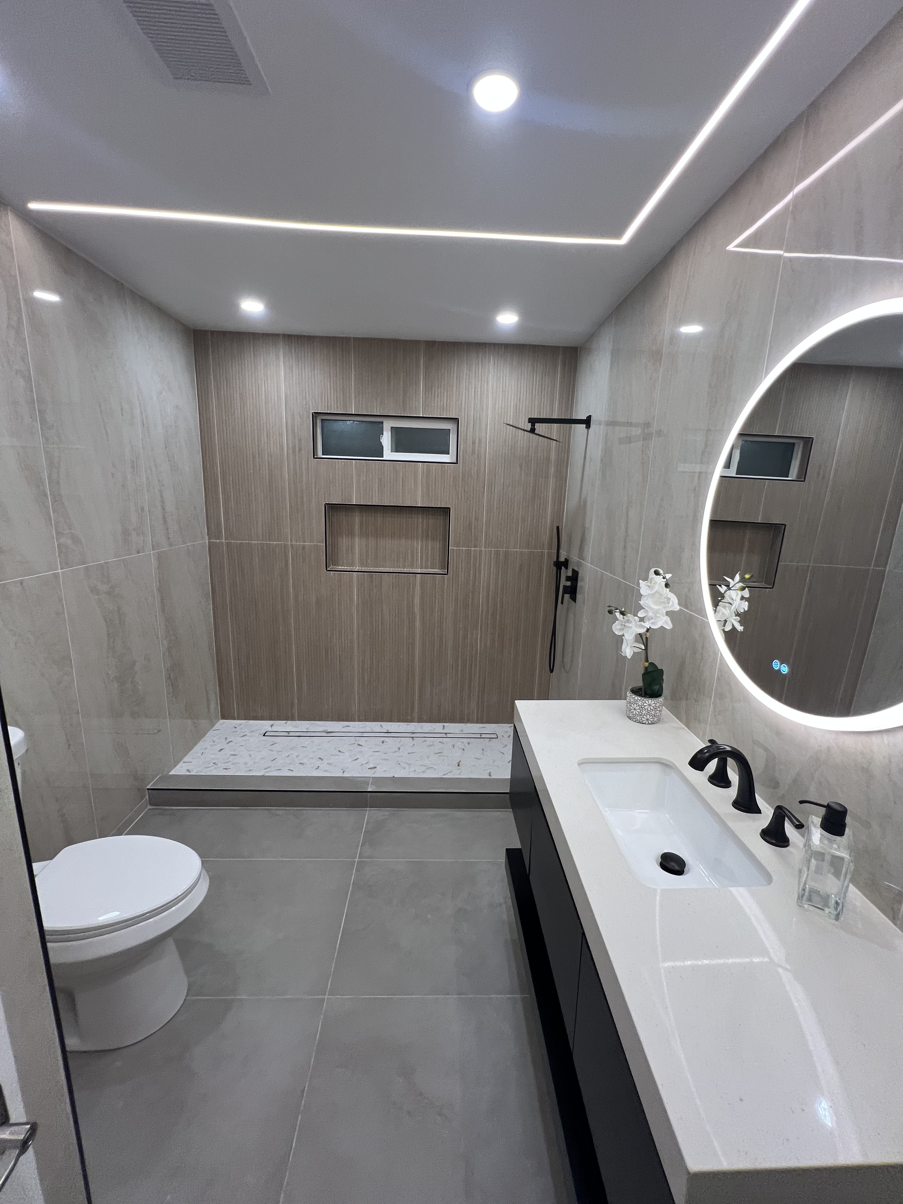 Bathroom tile and shower remodel