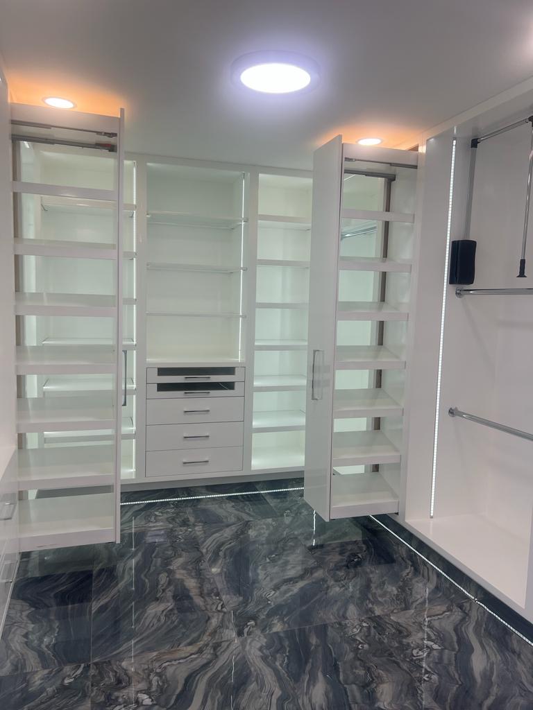 Closet remodel lighting